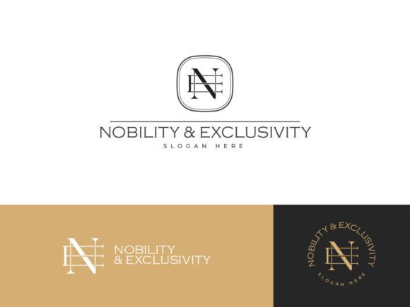 Classic Luxury Letter NE Business Logo