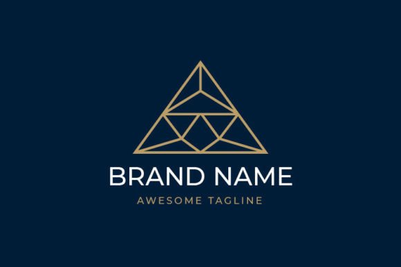 Crystal Letter A Logo Template: Graphics & Logos