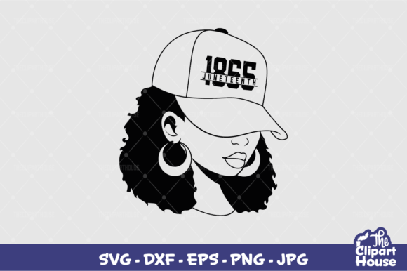 Juneteenth African American Woman Graphics for Crafts
