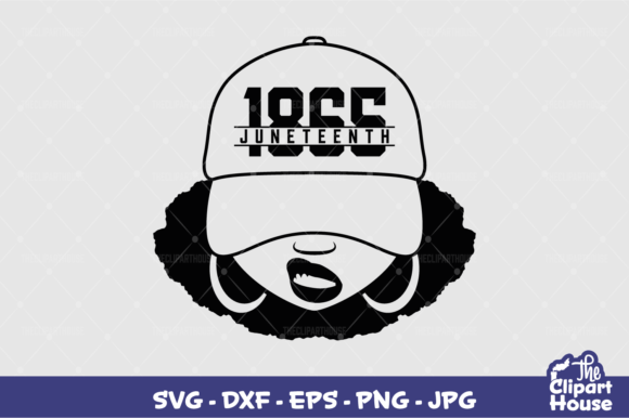 Juneteenth Smirk: Graphics for Crafts & Commercial Use