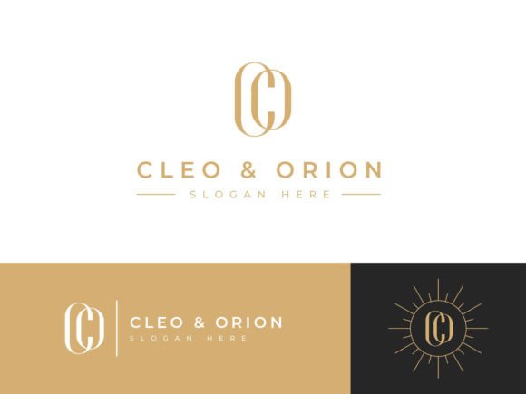 Letter CO Line Company Logo Template