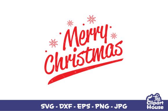 Merry Christmas Text 3 for Crafts and Graphics