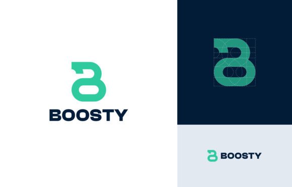 Modern Letter B Logo for Local Branding