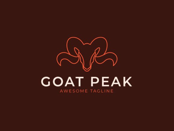 Peak Goat Logo Template