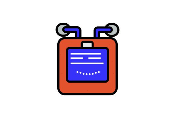 Robot Toy Head Graphics & Illustrations