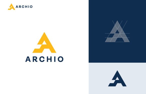 Triangle Letter A Logo Template Graphics