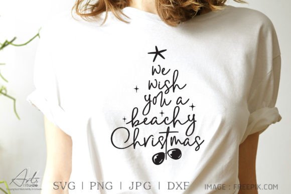 We Wish You a Beachy Christmas Graphics for Crafts
